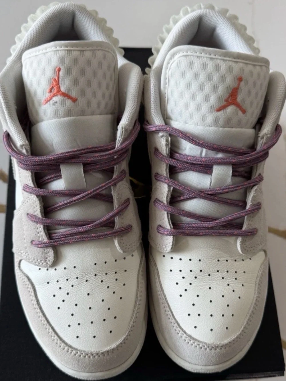 RARE! Nike Air Jordan 1’s, Ruffle/Suede/Cream/Tan, Size 6Y